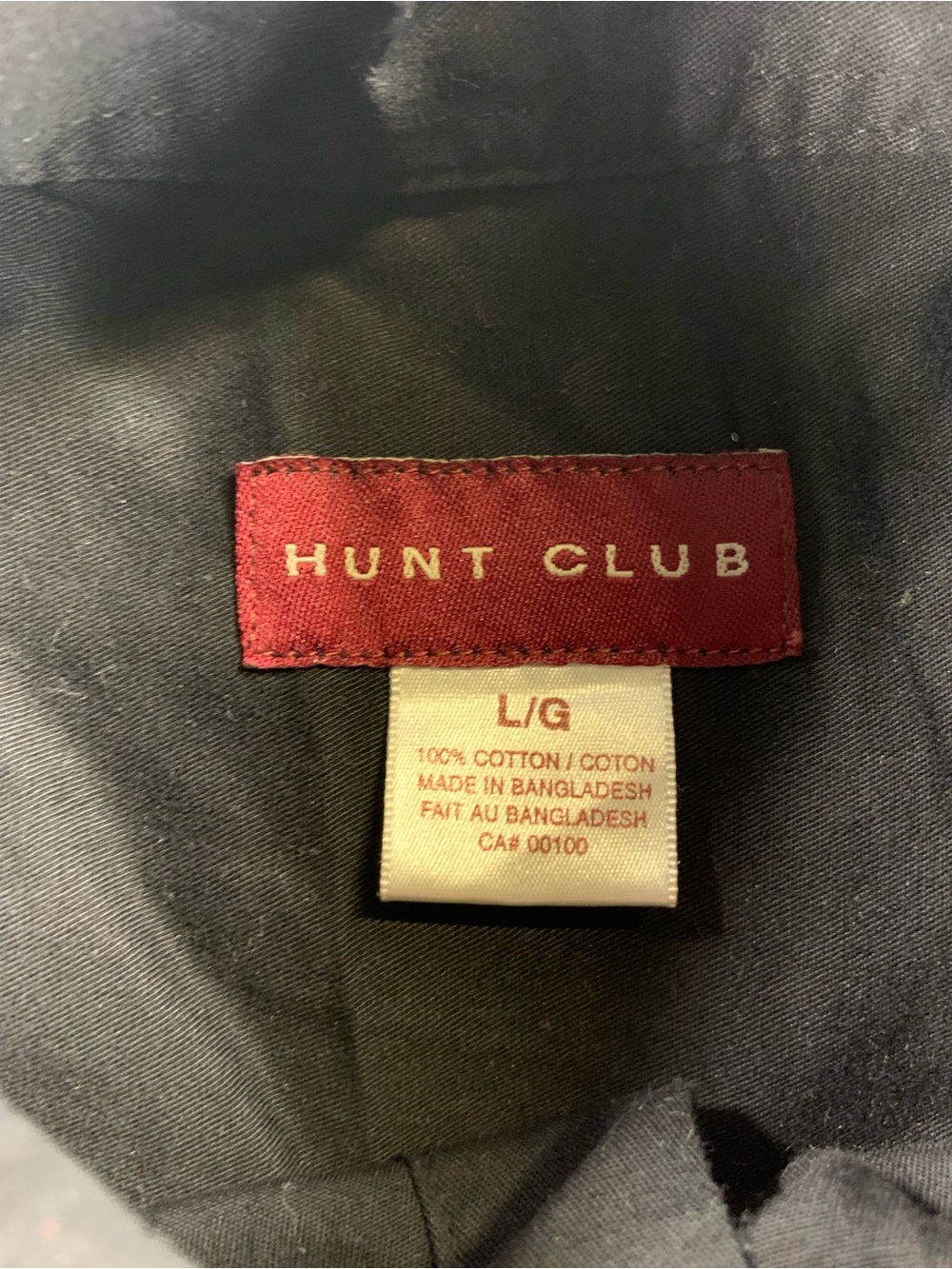 Pre loved HUNT CLUB shirt mens size L - Picture 4 of 4